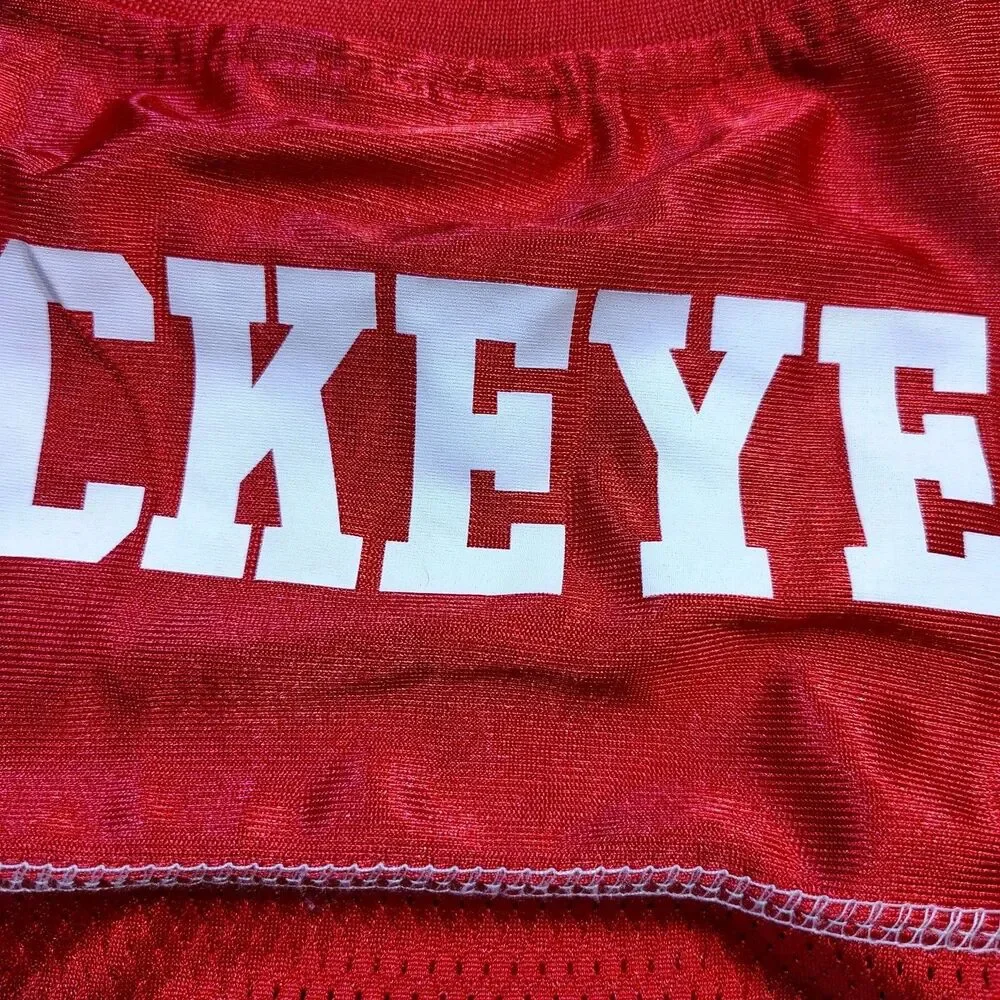 Pets First NCAA Ohio State Buckeyes Red Mesh Pet Jersey Size XL/T485